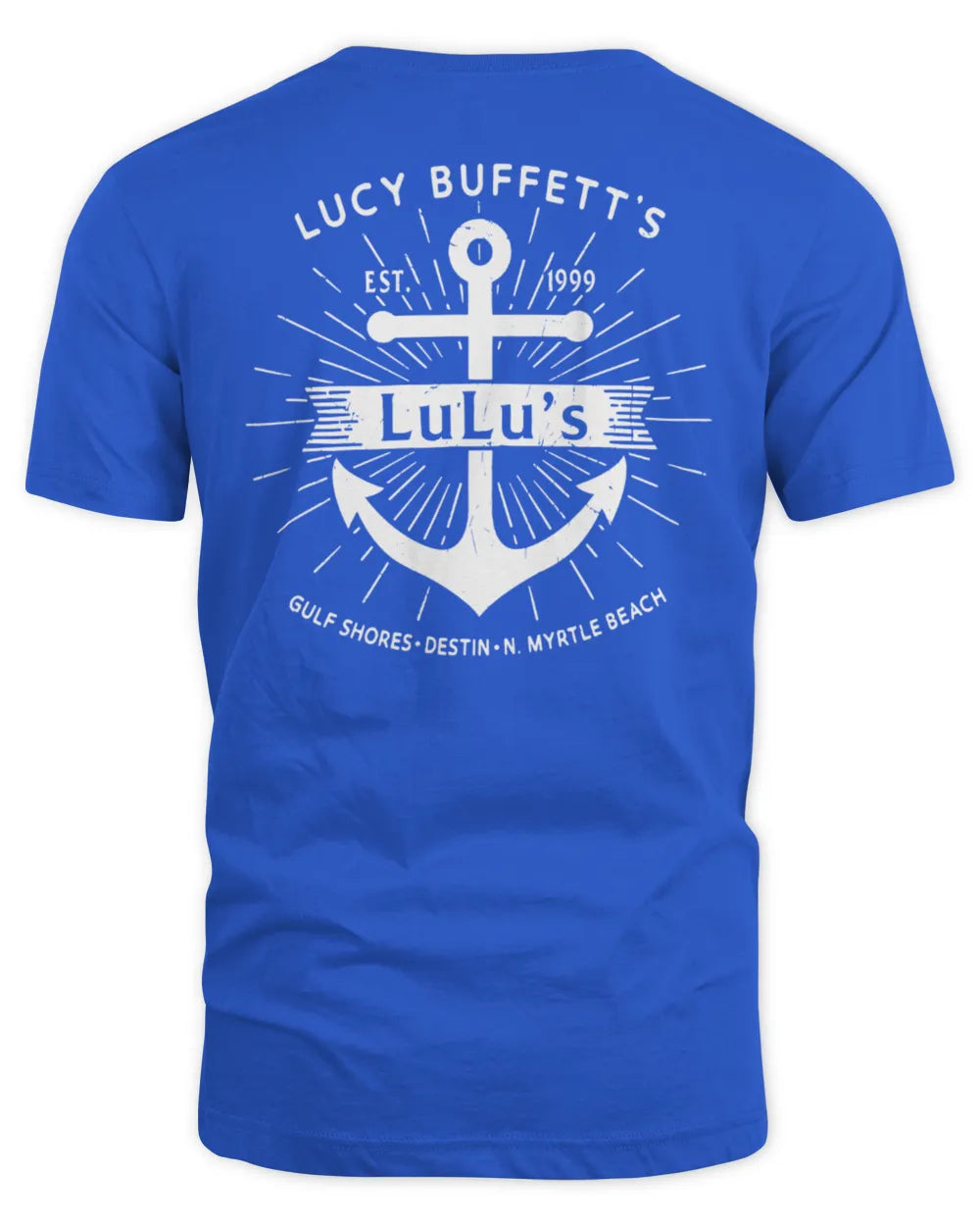 Lulus Merchandise Lulus Anchor Est 1999 Blue Hoodie