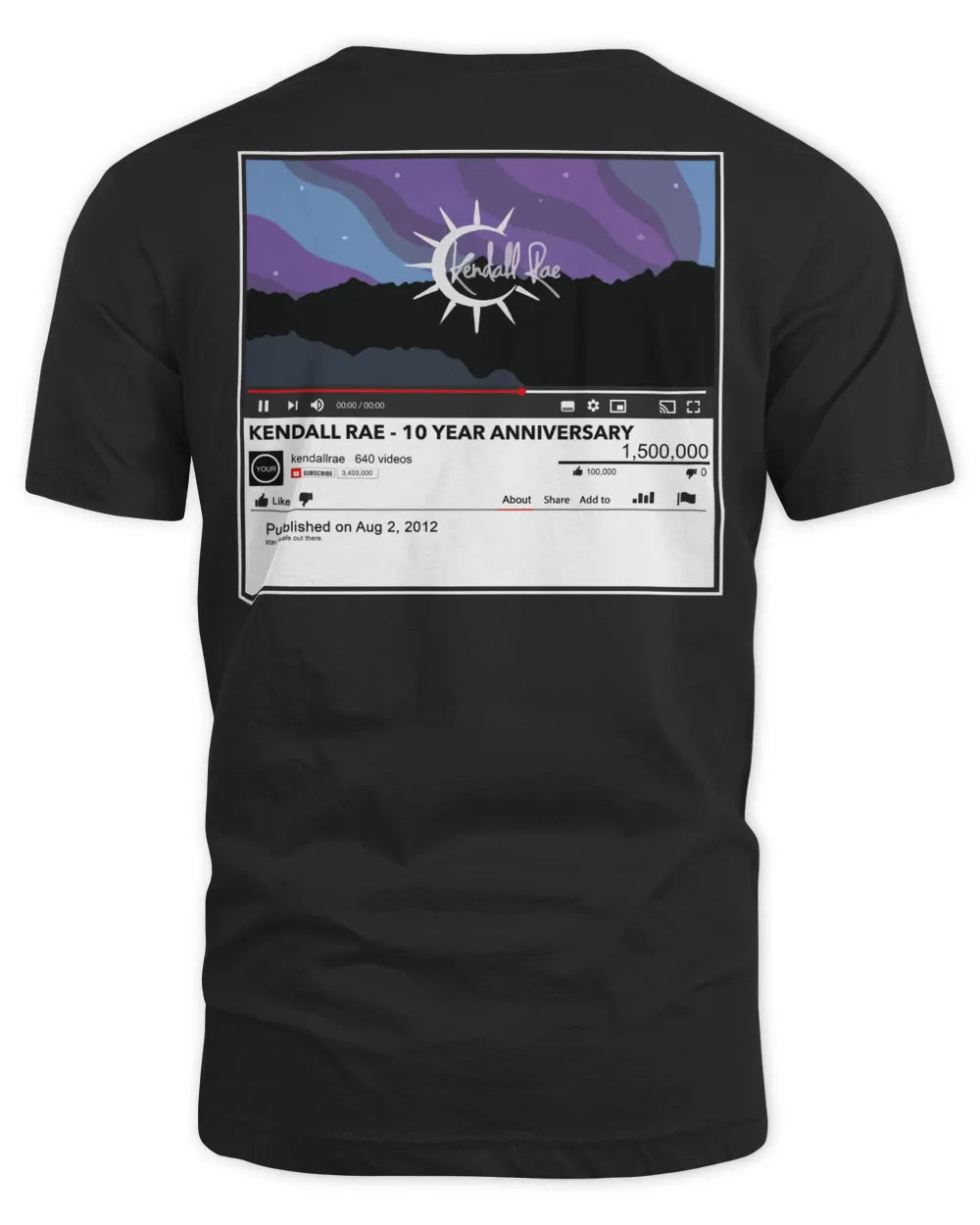 Kendall Rae Merch Tckr 10yr Anniversary Shirt