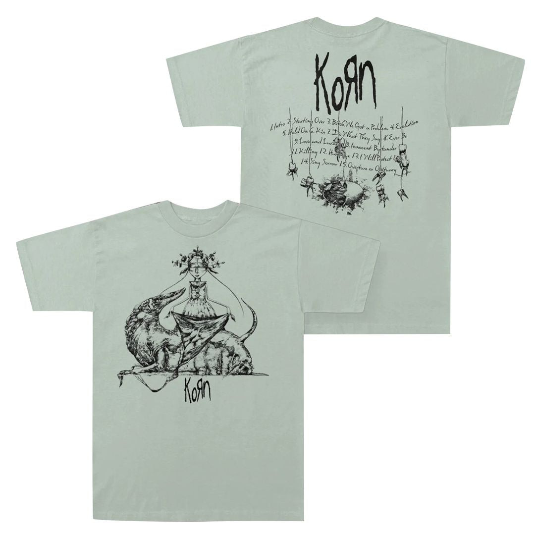 Korn Merch Untitled Tracklist Shirt