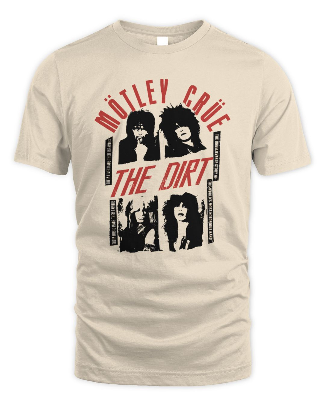 Motley Crue Official Store The Dirt Fame T-shirt
