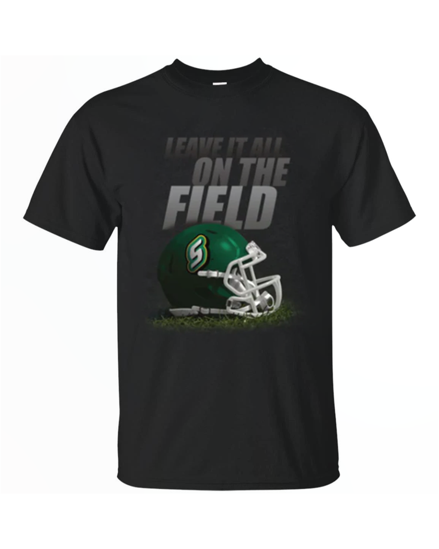 Leave It All On The Field Southeastern Lou Lions Gridiron T Shirt
