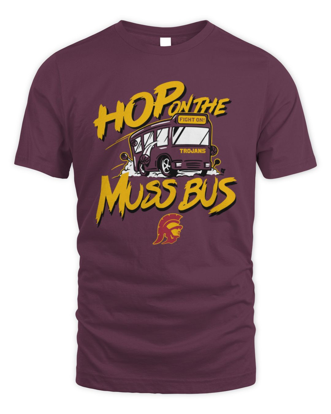 Hop On The Muss Bus 2024 Tee Usc Trojans
