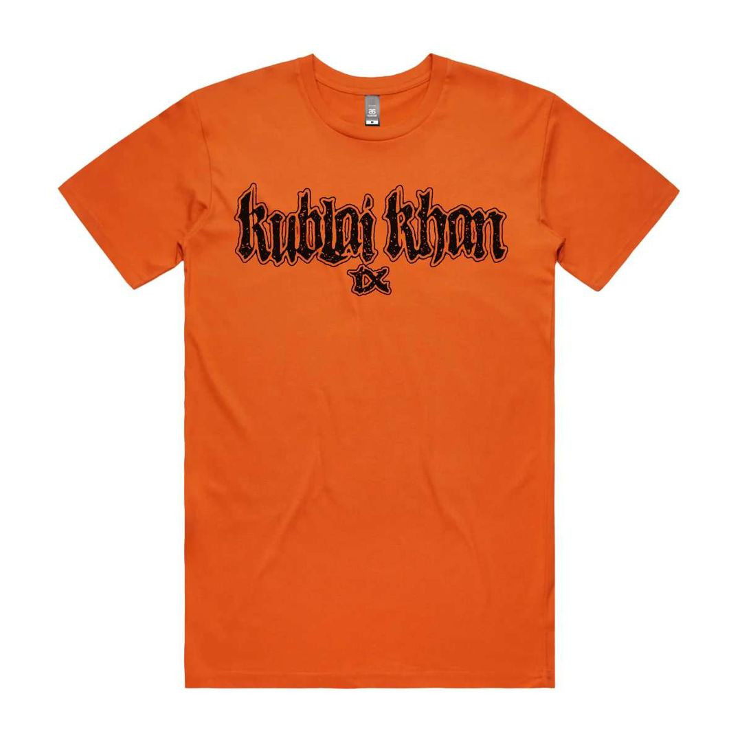 Kublai Khan Tx Merch Security Tee Orange