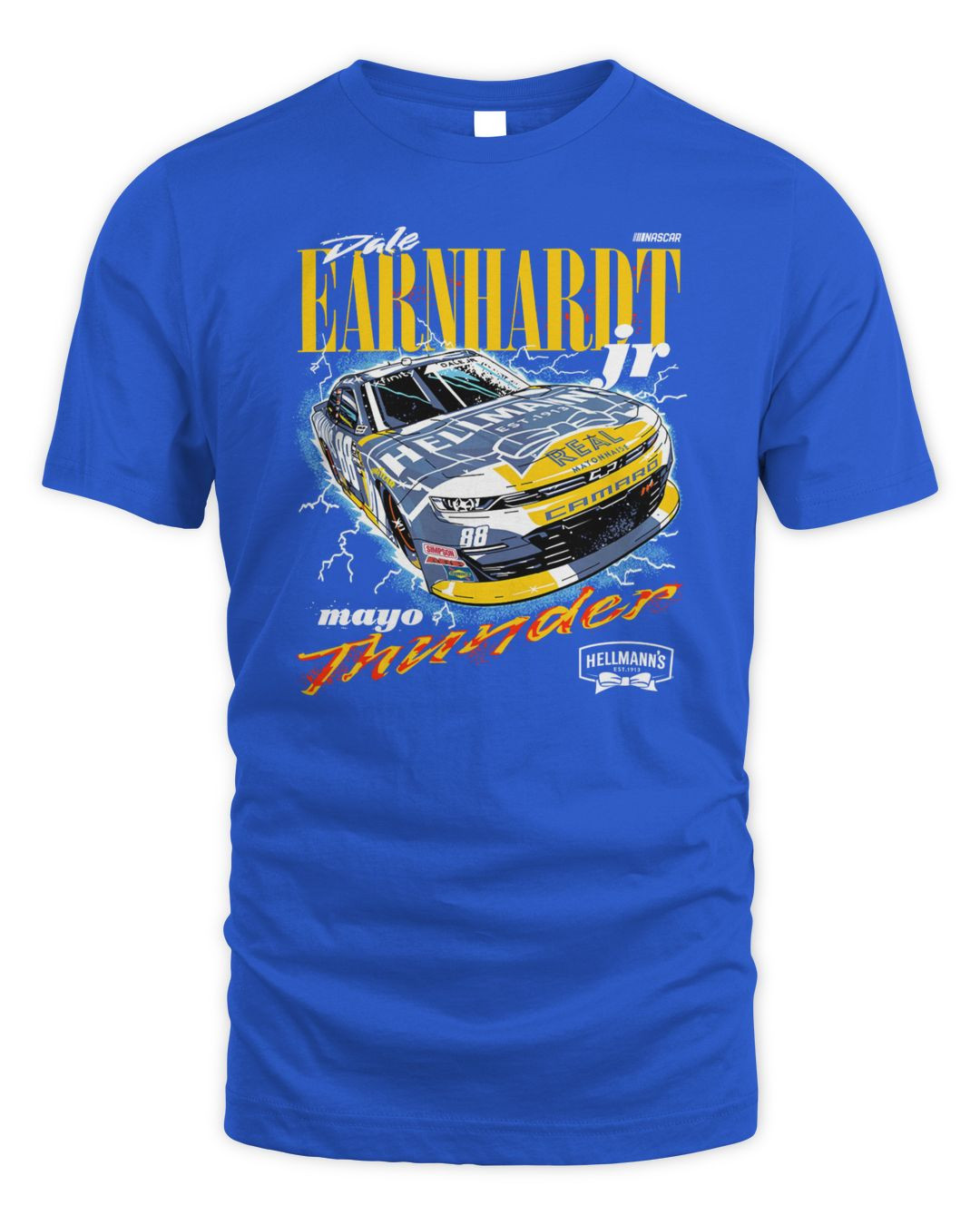 Jr Motorsports Official Team Apparel Blue Dale Earnhardt Jr. Hellman's Thunder T-shirt