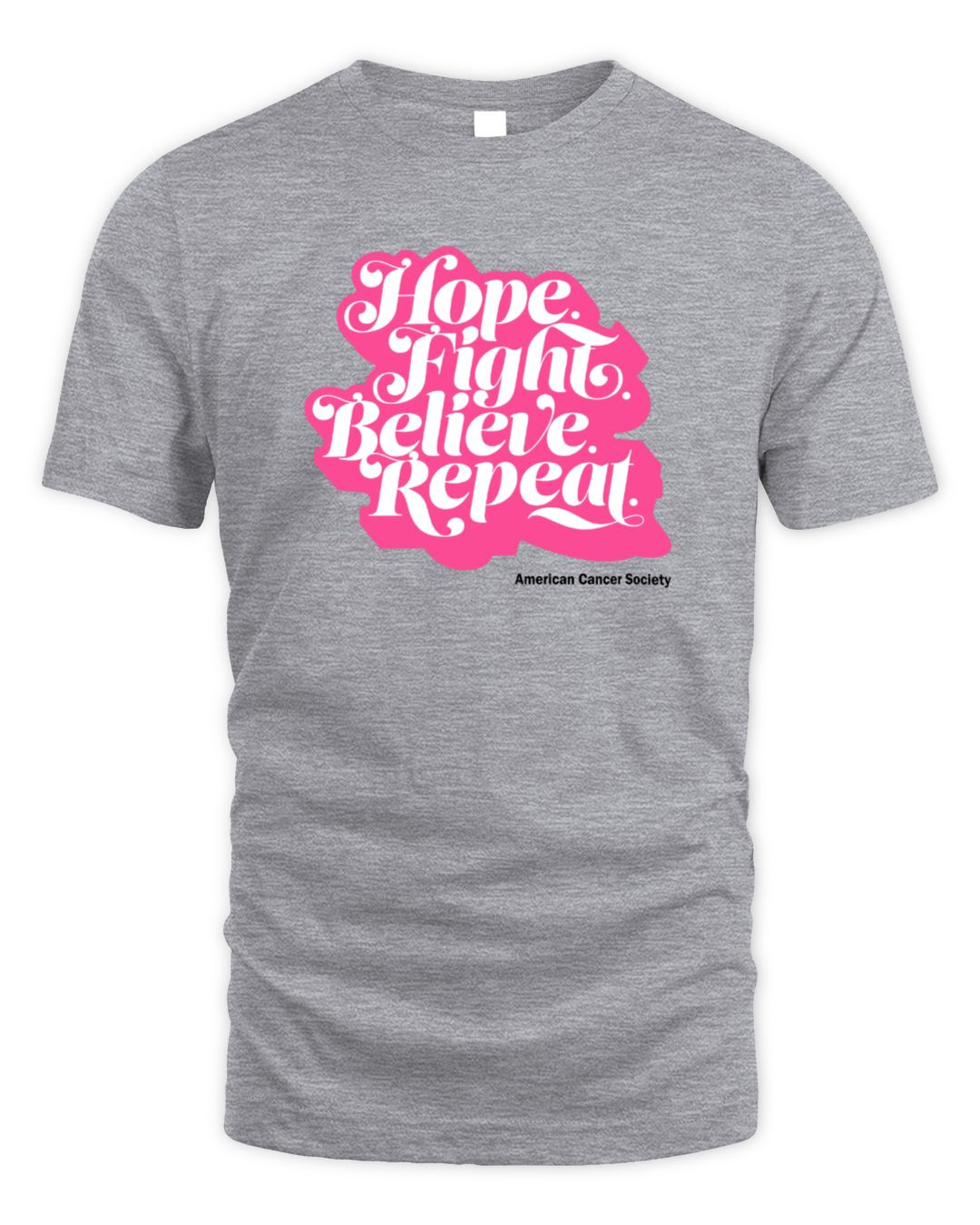 Hope, Fight, Believe, Repeat Script Staple T-shirt