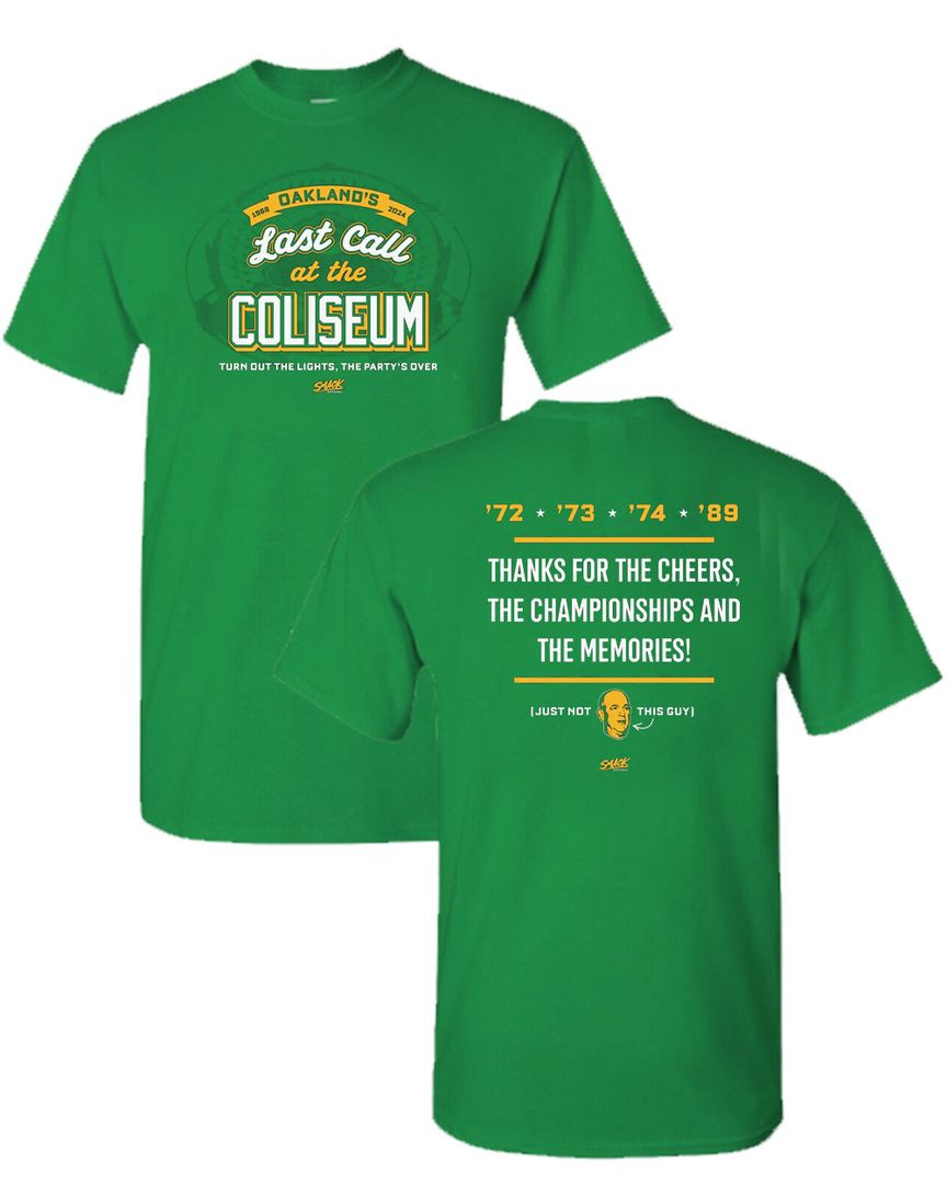 Last Call At The Coliseum Oakland Baseball T Shirt