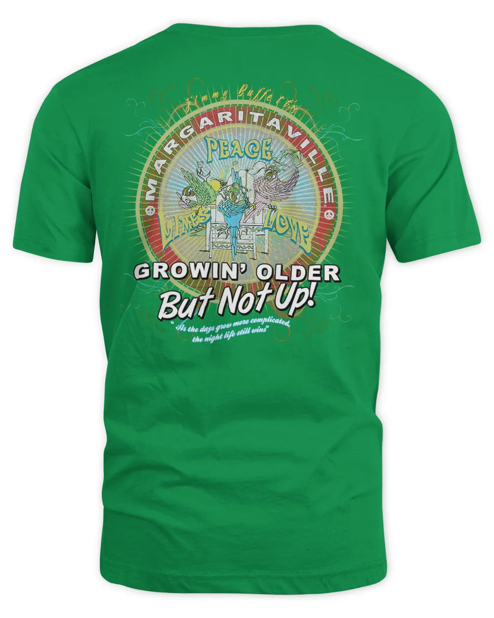 Margaritaville Merchandise Growing Older But Not Up - Peace Shirt