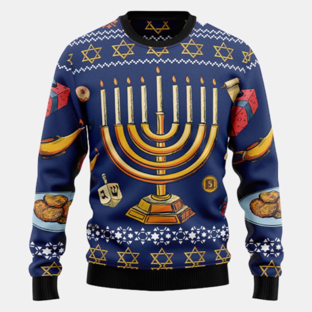 Jewish Hanukkah Ugly Sweater