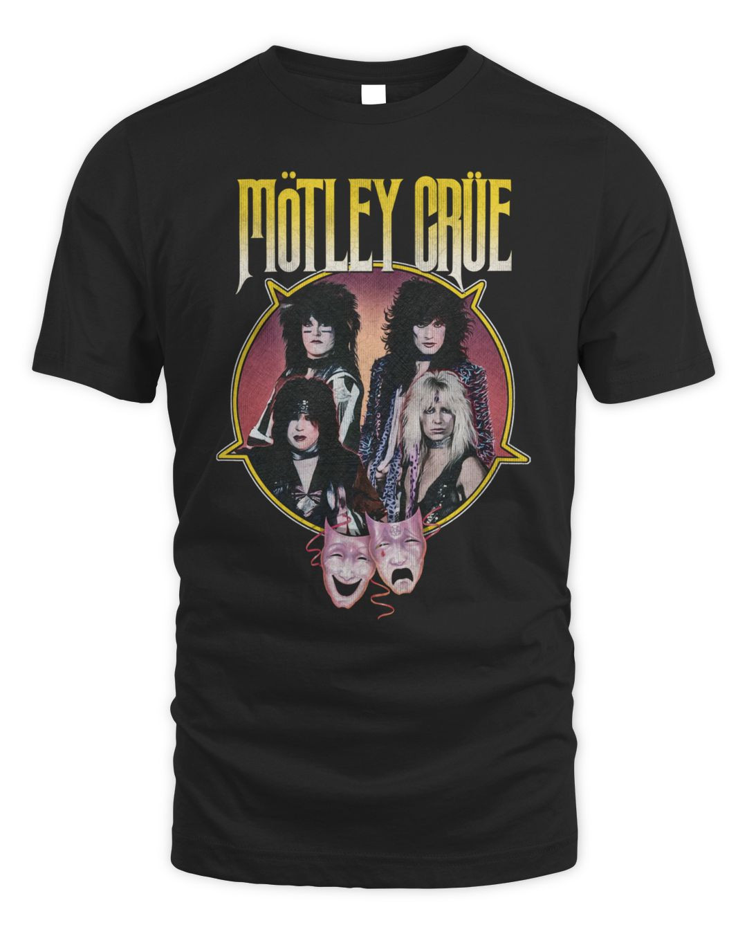 Motley Crue Merch Theatre Of Pain Pentagram Shirt
