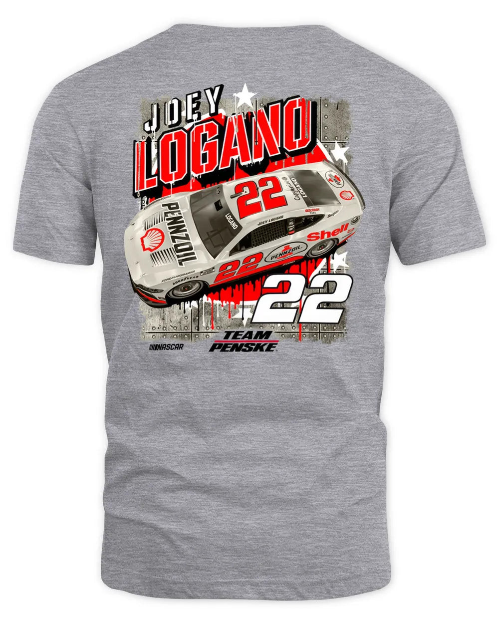 Joey Logano Team Penske Tan Shell/pennzoil Car Hoodie