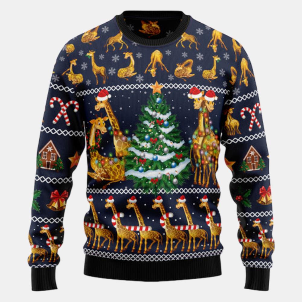 Love Giraffe Ugly Sweater