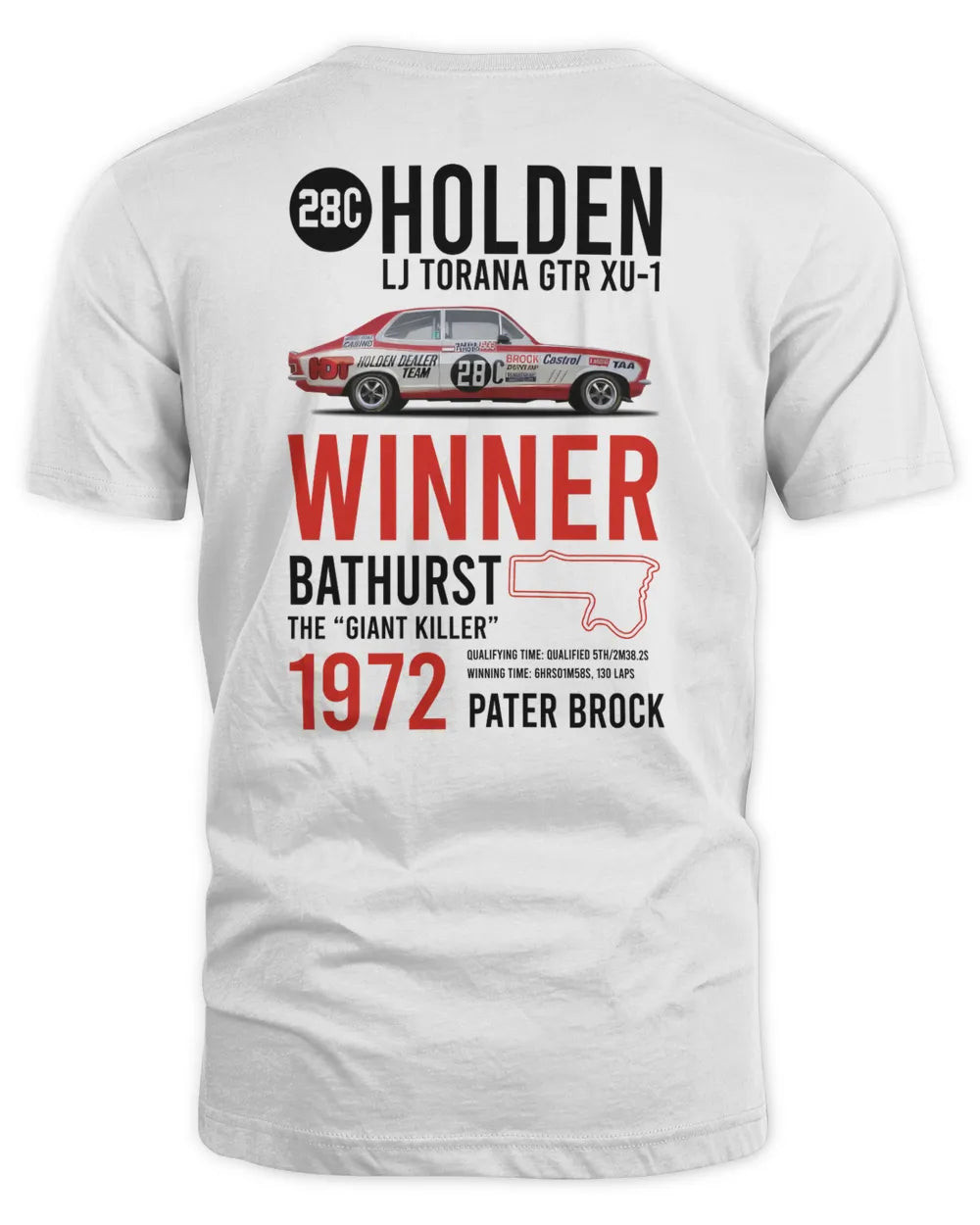 Holden Legends Official Merchandise Store Legends Of Bathurst 1972 Tee Shirt