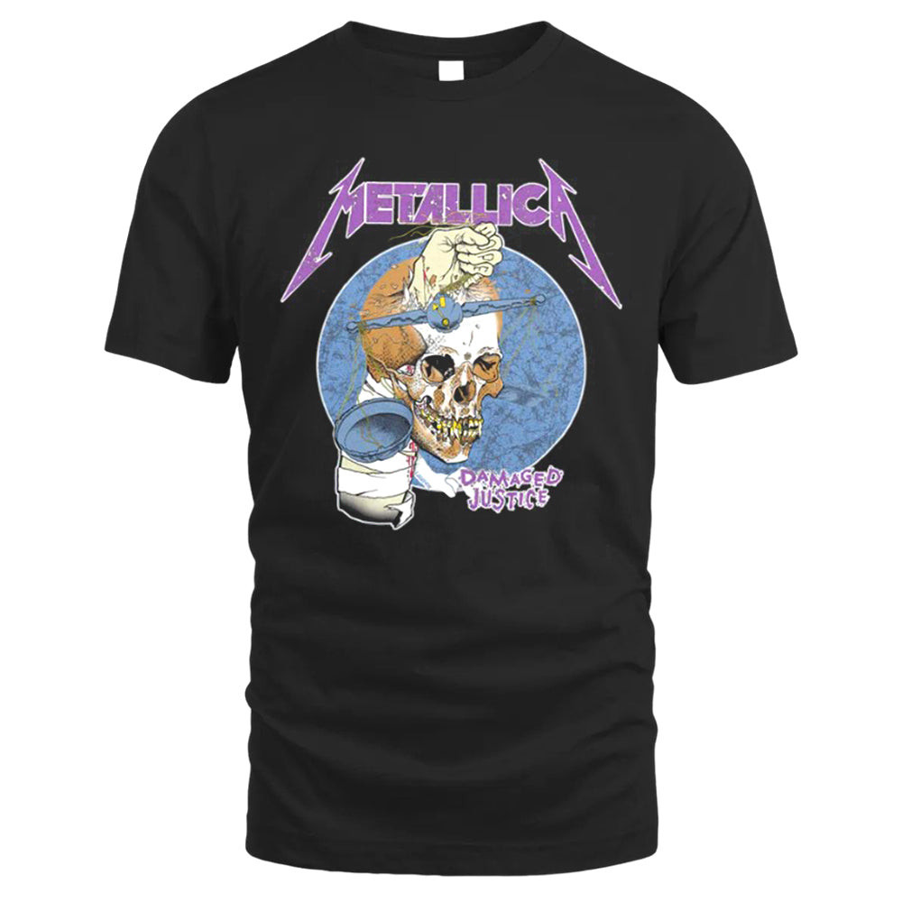 Metallica Damaged Justice Tee, Vintage T-shirt Style