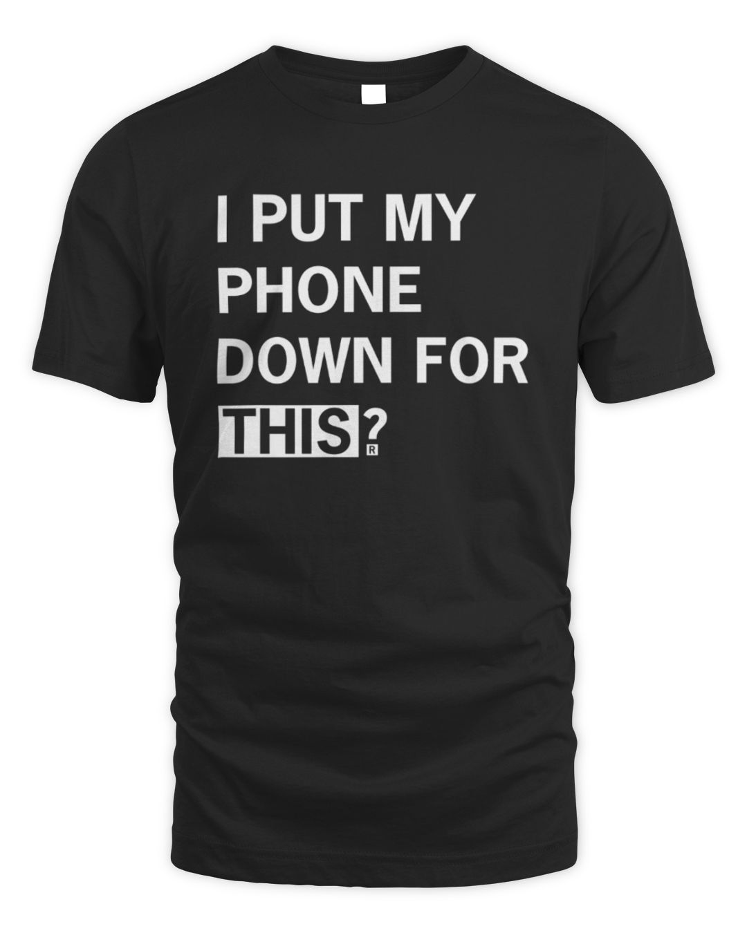 I Put My Phone Down For This T Shirt