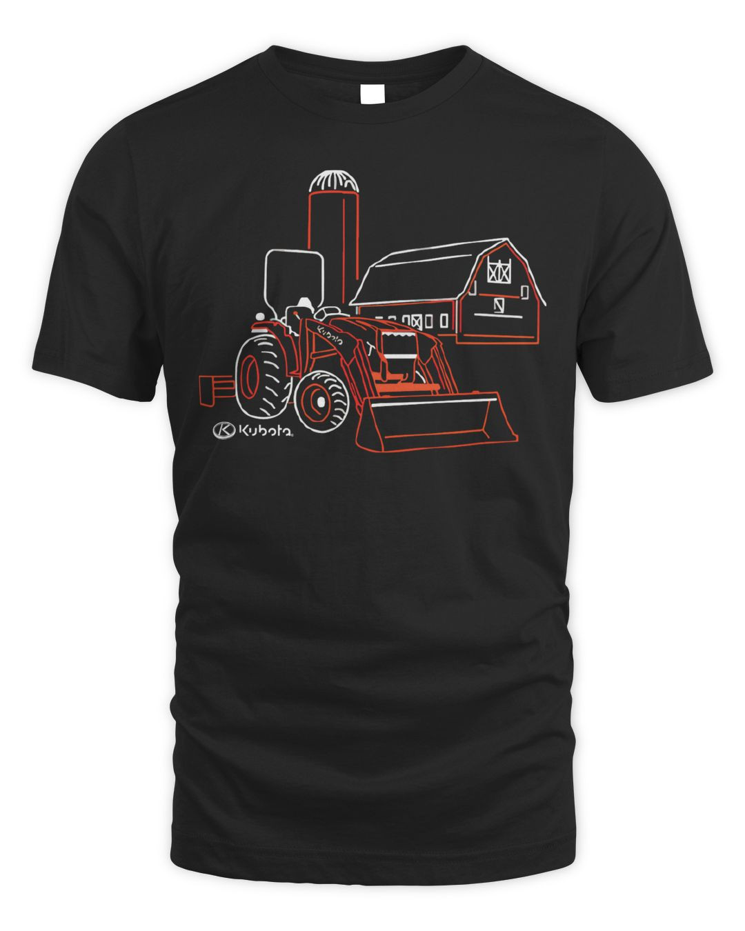 Kubota Merchandise Neon Farm Scene Shirt