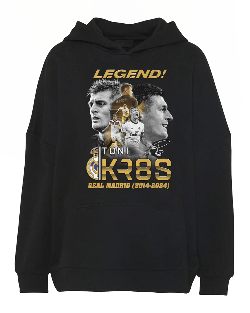 Legend Toni Kr8s Real Madrid 2014-2024 Signature Hoodie