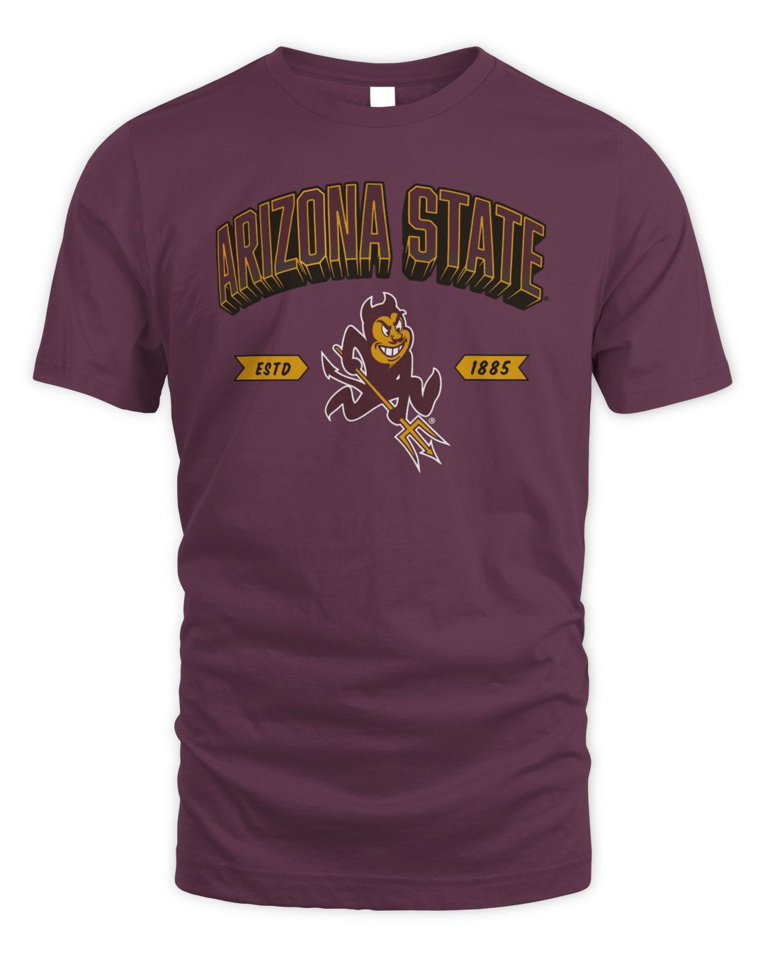 Men's Maroon Arizona State Sun Devils Mighty Mascot Pregame Long Sleeve T-shirt