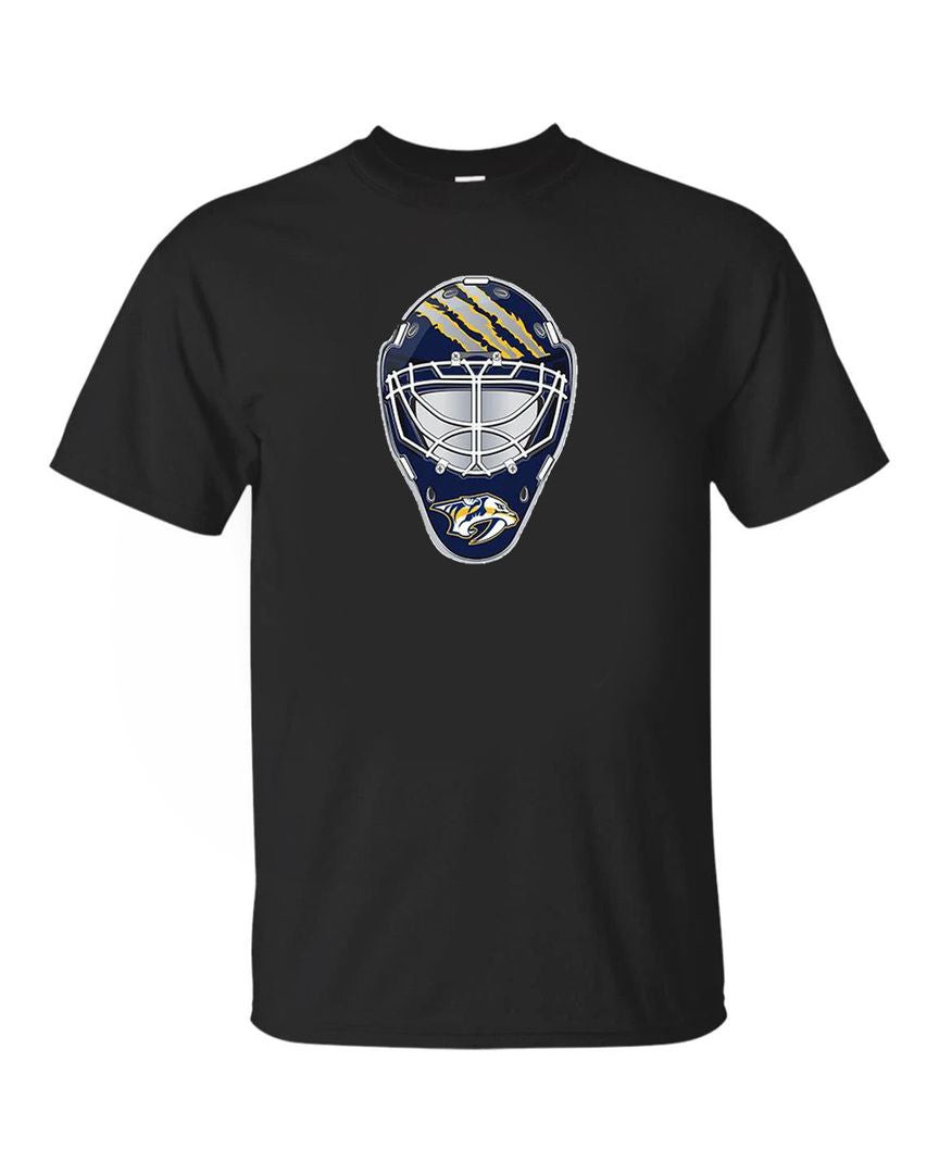 Nashville Predators Goalie Mask Front Logo Team Shirt