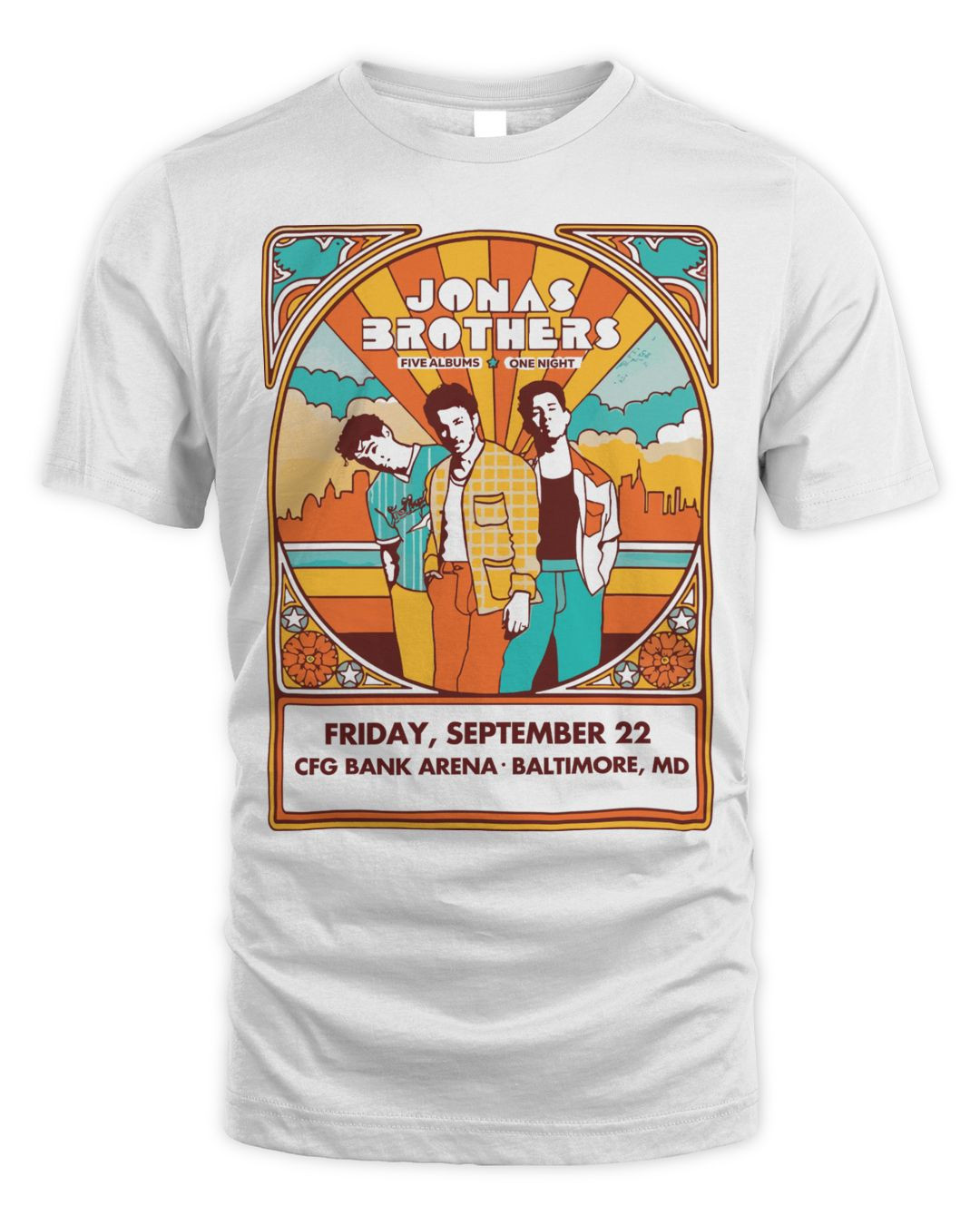 Jonas Brothers Merch Baltimore Shirt