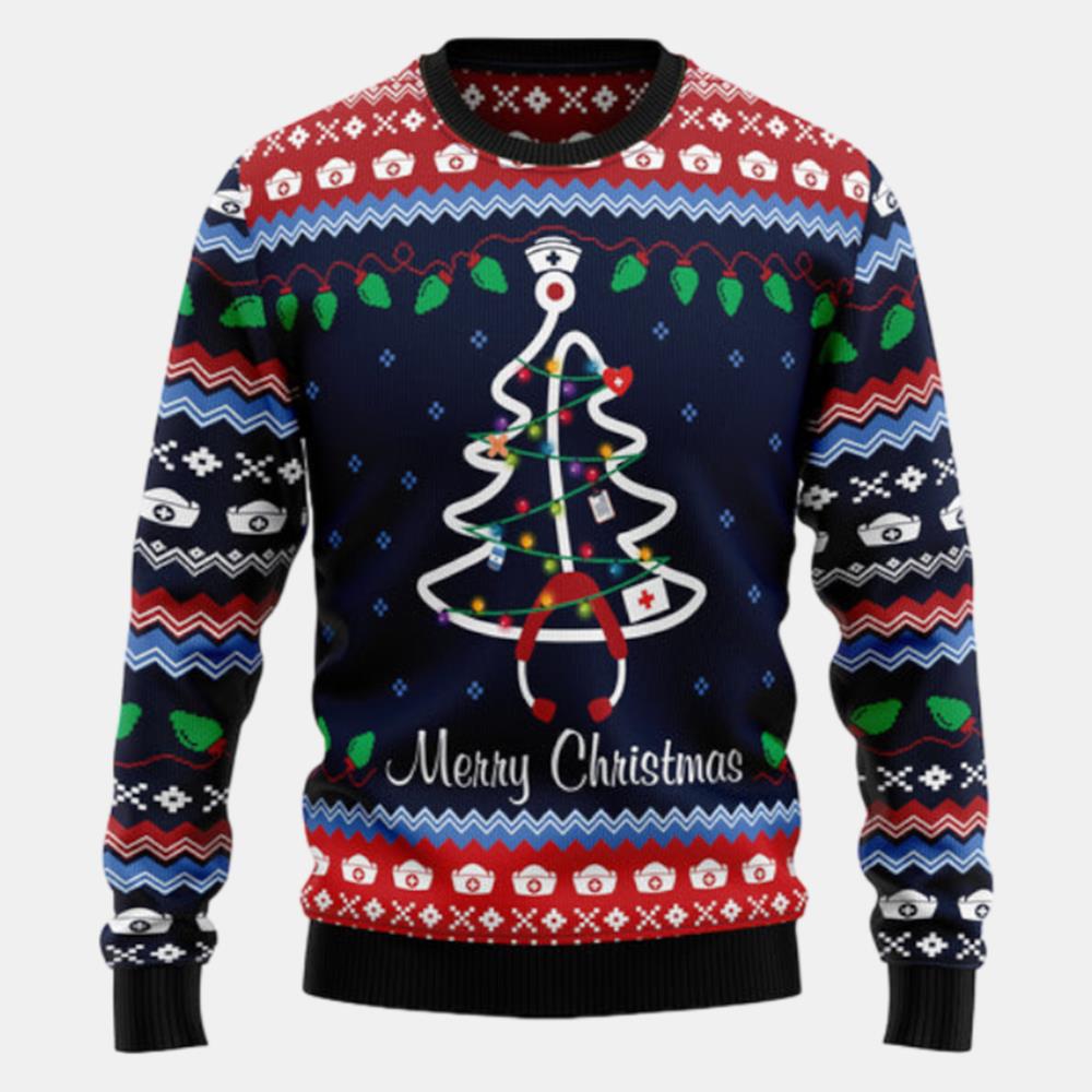 Merry Christmas Nurse Ugly Sweater