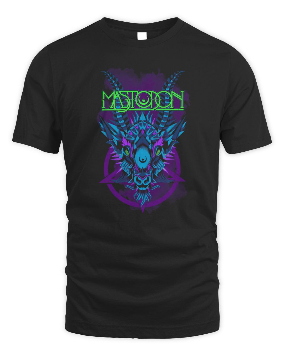 Mastodon Merch Blue Geodemon Shirt