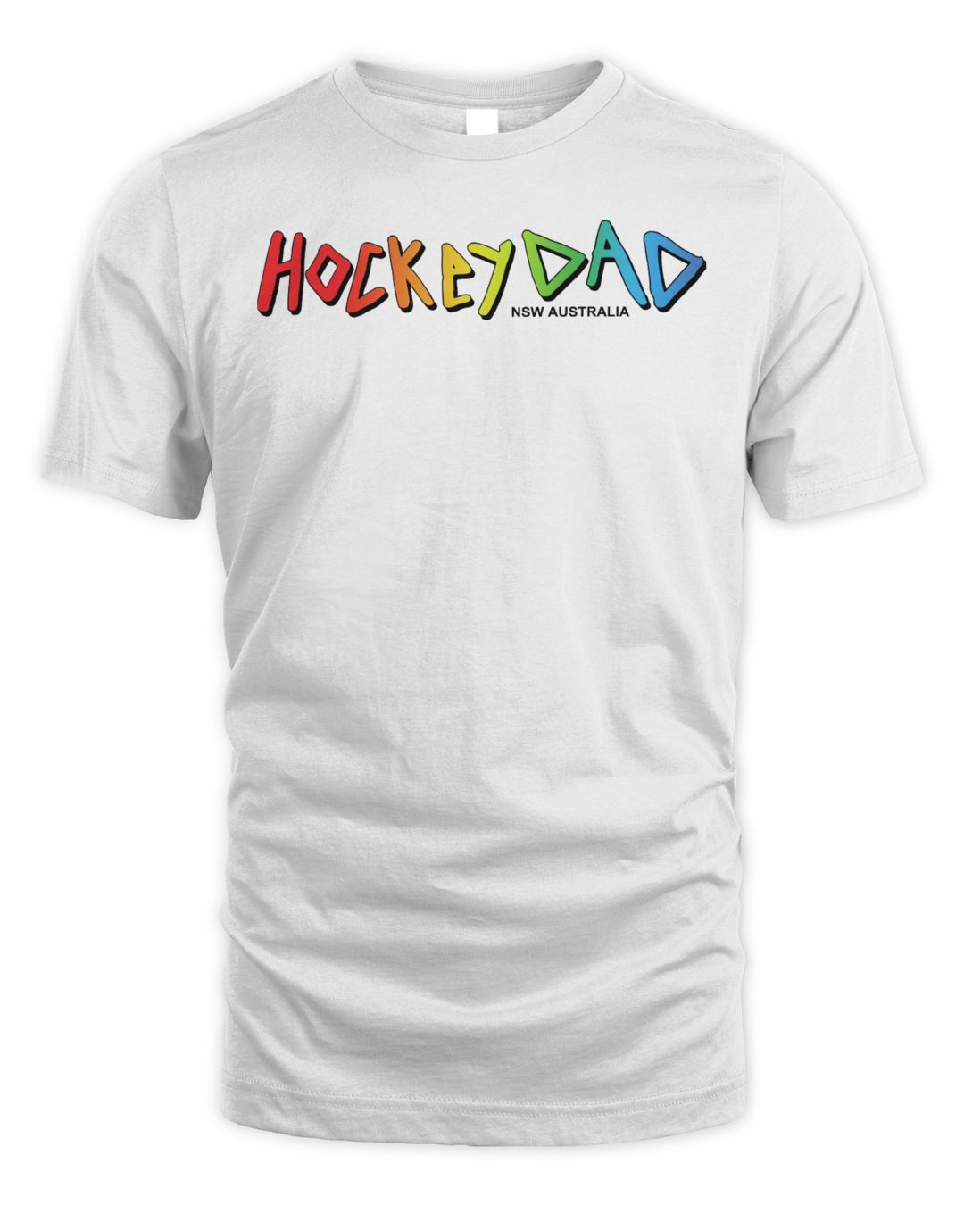 Hockey Dad Merch Rainbow Shirt