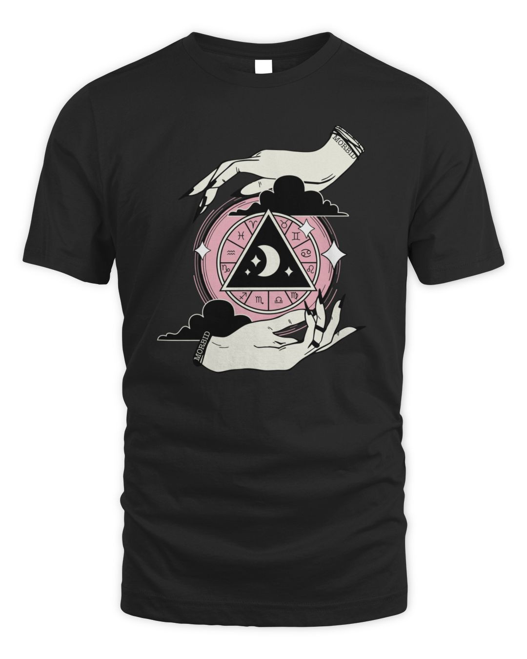 Morbid Podcast Merch Morbid Lunar Dial Zodiac Signs Tri-blend T-shirt