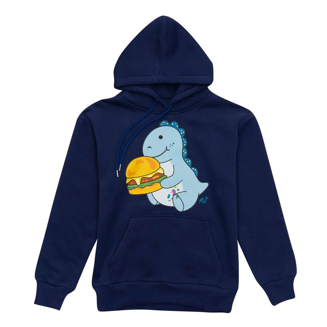 Moriah Elizabeth Merch Cousin Derp Burger Navy Hoodie