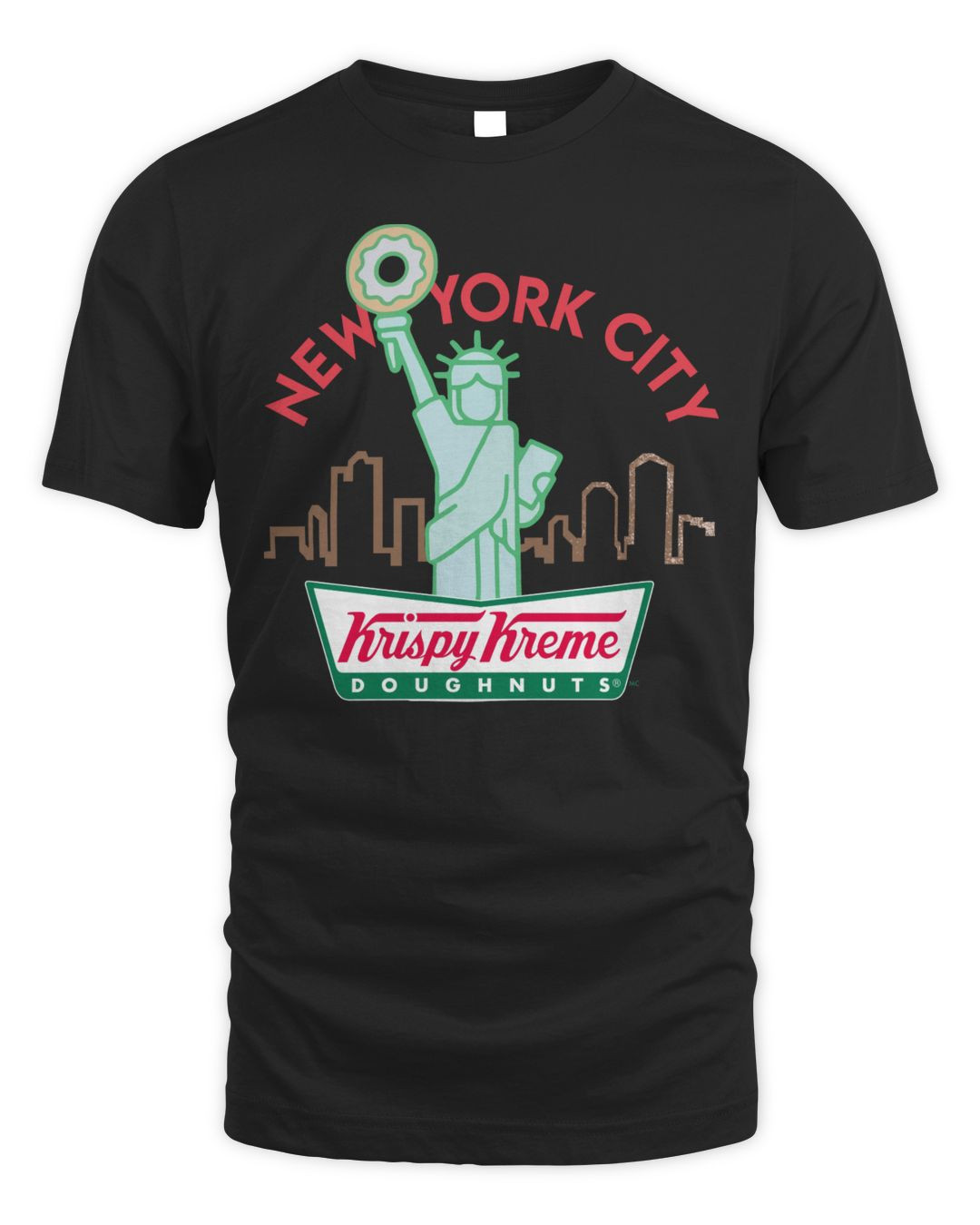 Krispy Kreme Merchandise Nyc Metallic Skyline Shirt
