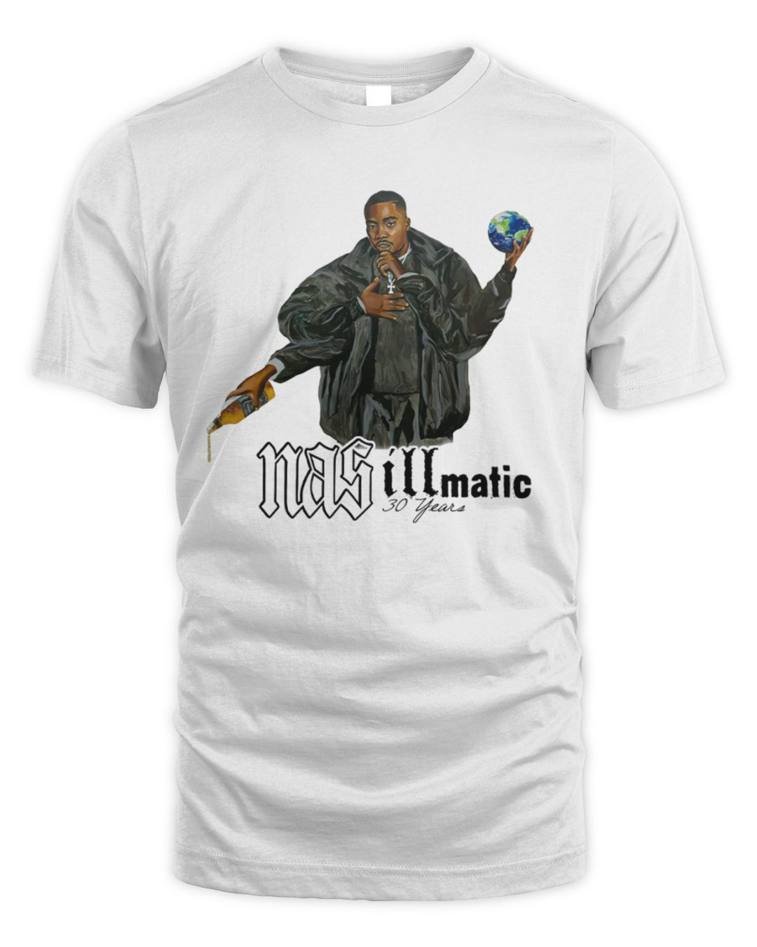Nas Official Store 30 Years Of Illmatic Cement T Shirt