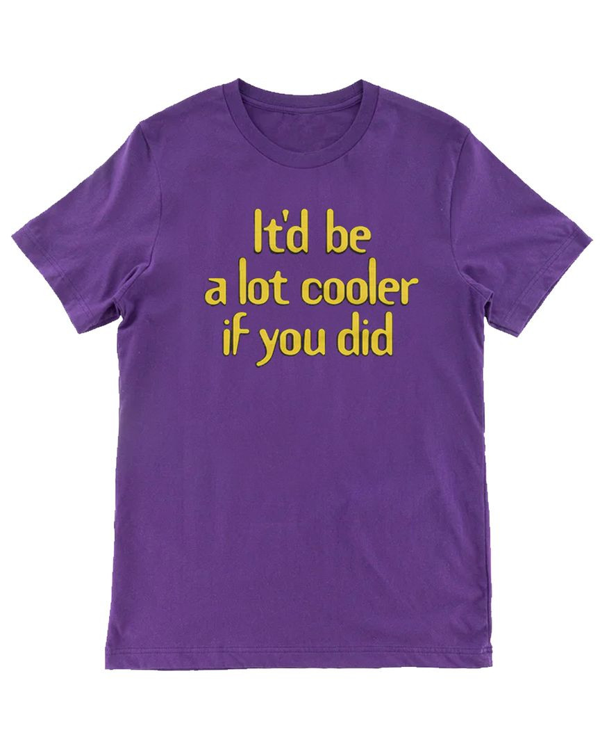 It'd Be A Lot Cooler If You Did T Shirt