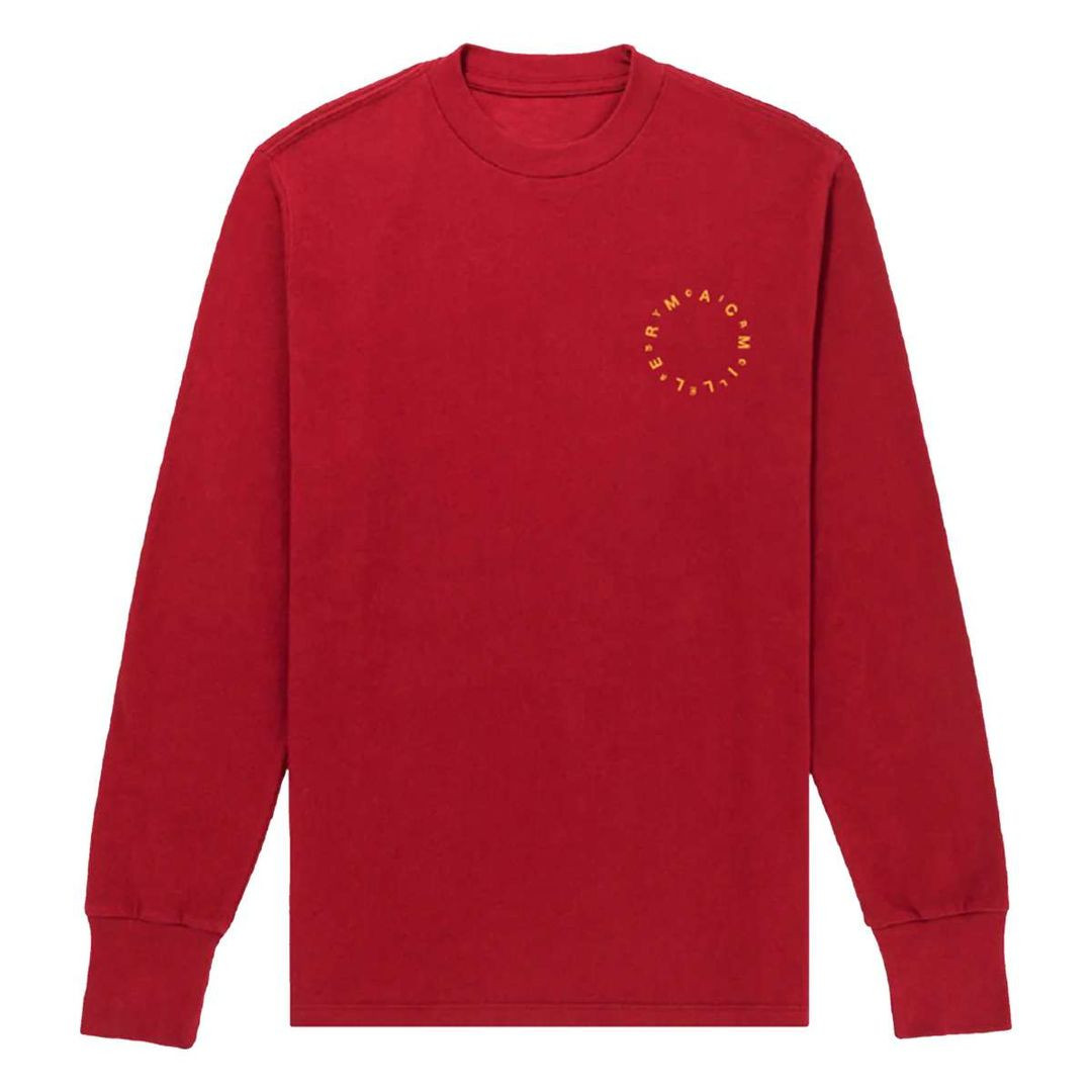 Mac Miller Merch Circles Red Long Sleeve