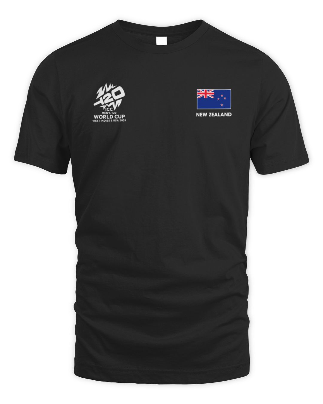 Icc T20 Cricket New Zealand Black Shirt