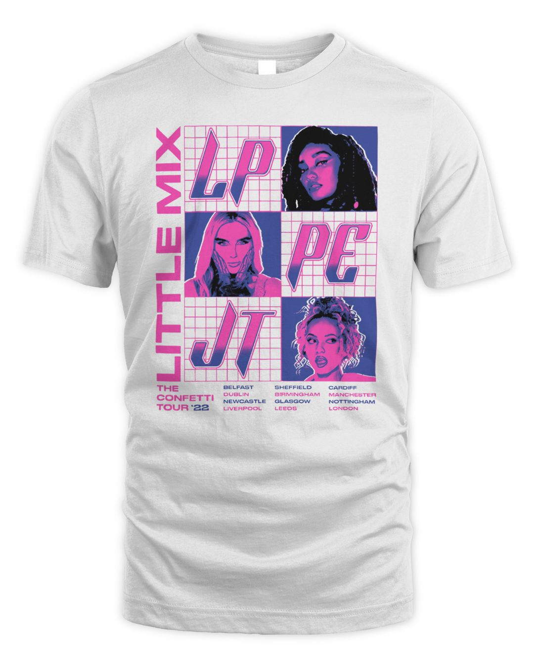 Little Mix Merch Neon Grid Shirt