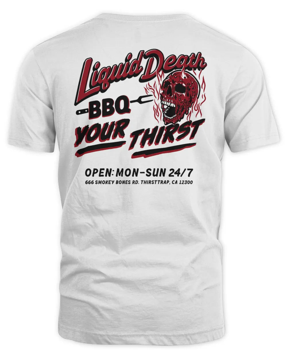 Liquid Death Merch Bbq Your Thirst Tee