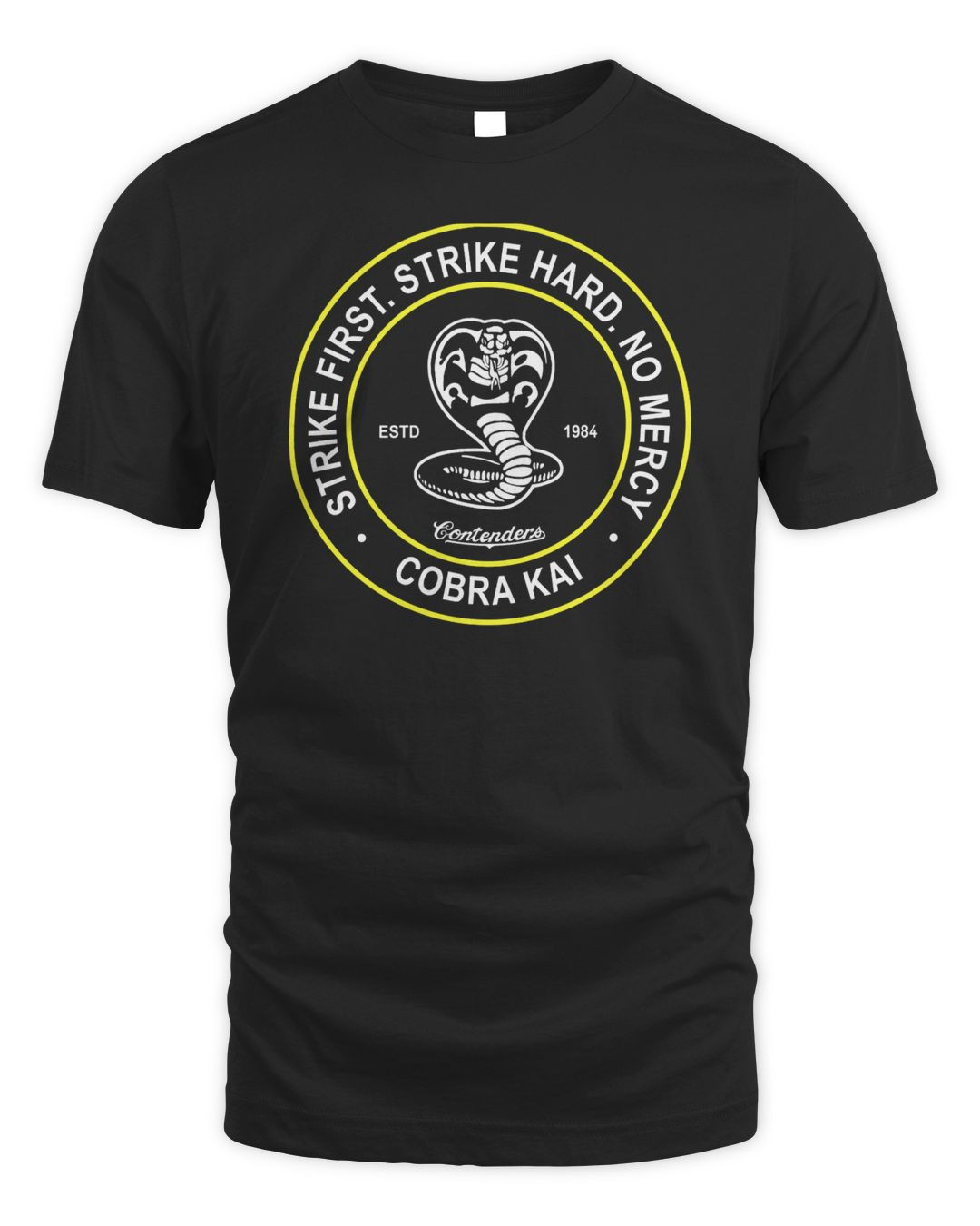 Men's Contenders Clothing Black Cobra Kai Circles Stamp Hoodie Sweatshirt