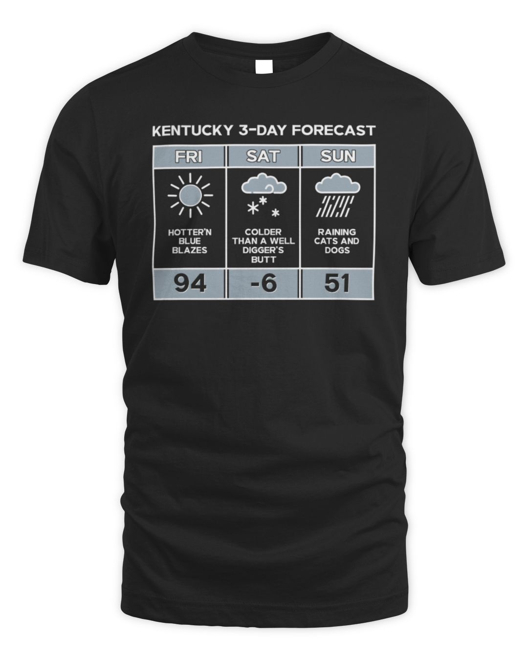 Kyforky Store Ky 3-day Forecast T-shirt