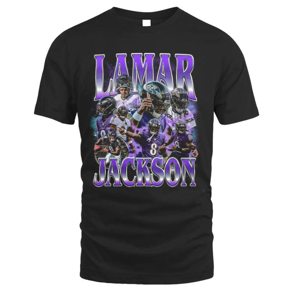 Lamar Jackson Tee 1, Vintage T-shirt Style