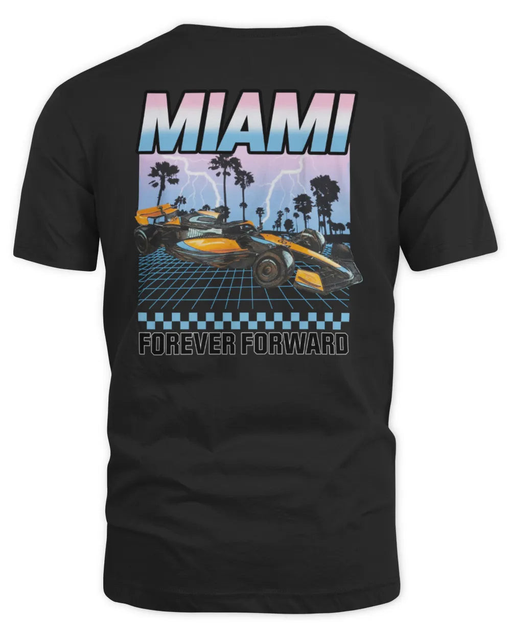 Mclaren F1 Team 2024 Miami Grand Prix Lightning Speed T-shirt