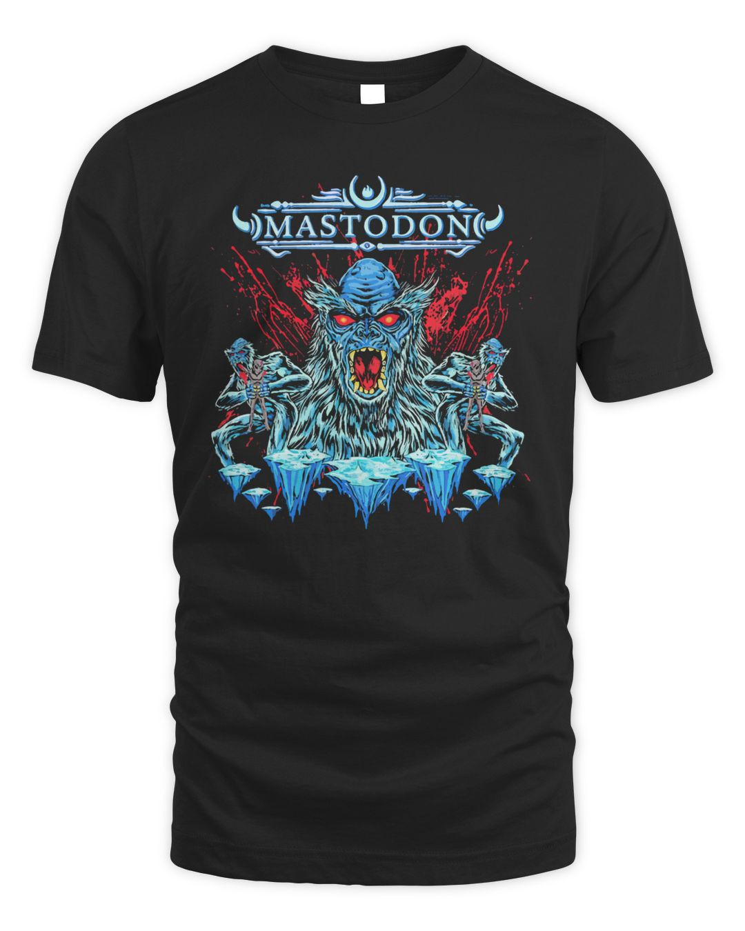 Mastodon Merch Sasquatch & Aliens Blood Shirt