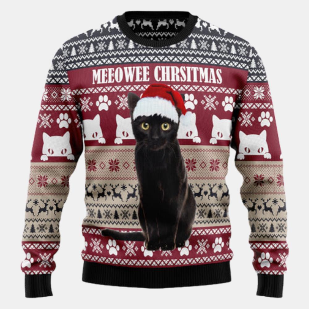 Meeowee Christmas Ugly Sweater