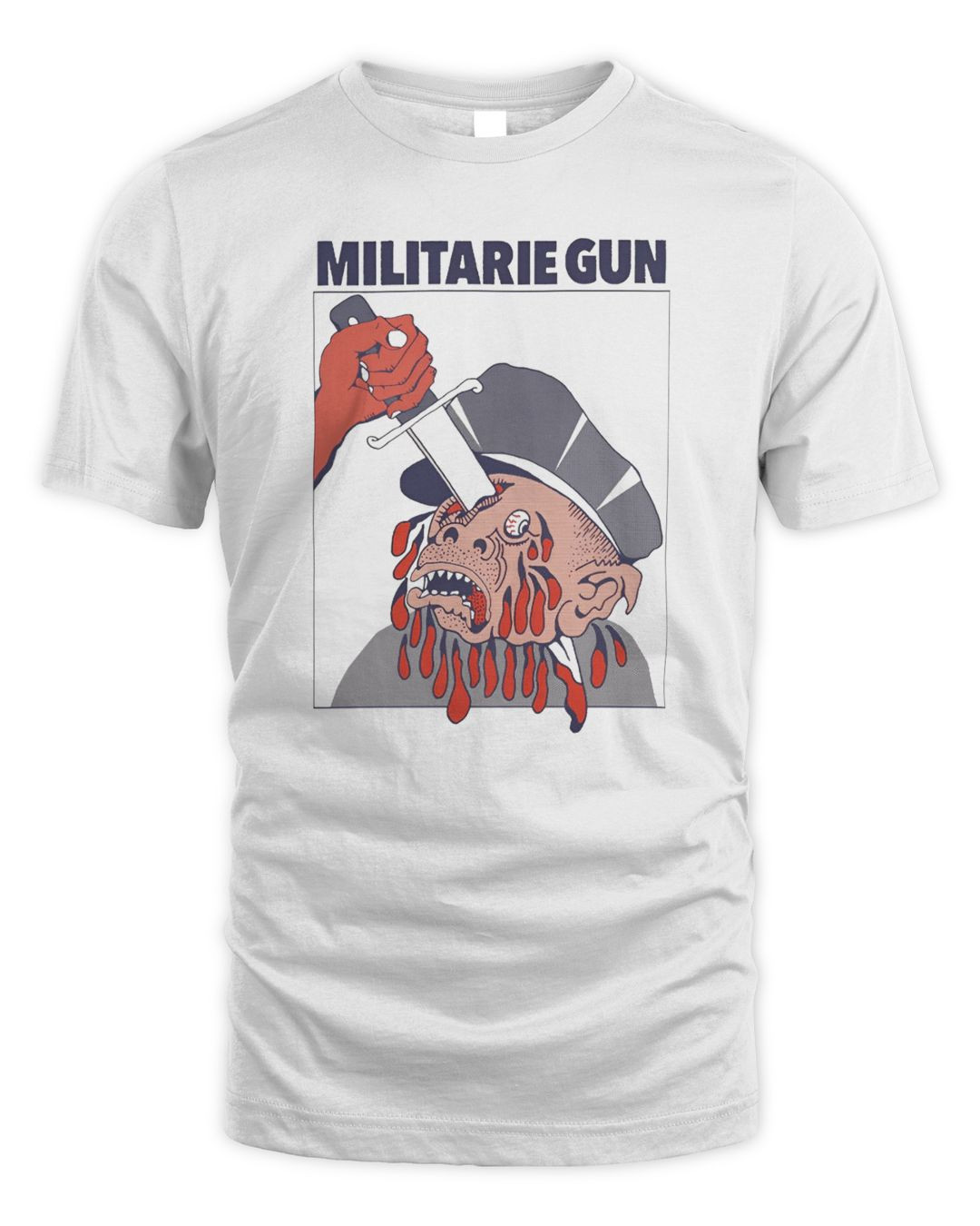 Militarie Gun Cop Stab T-shirt