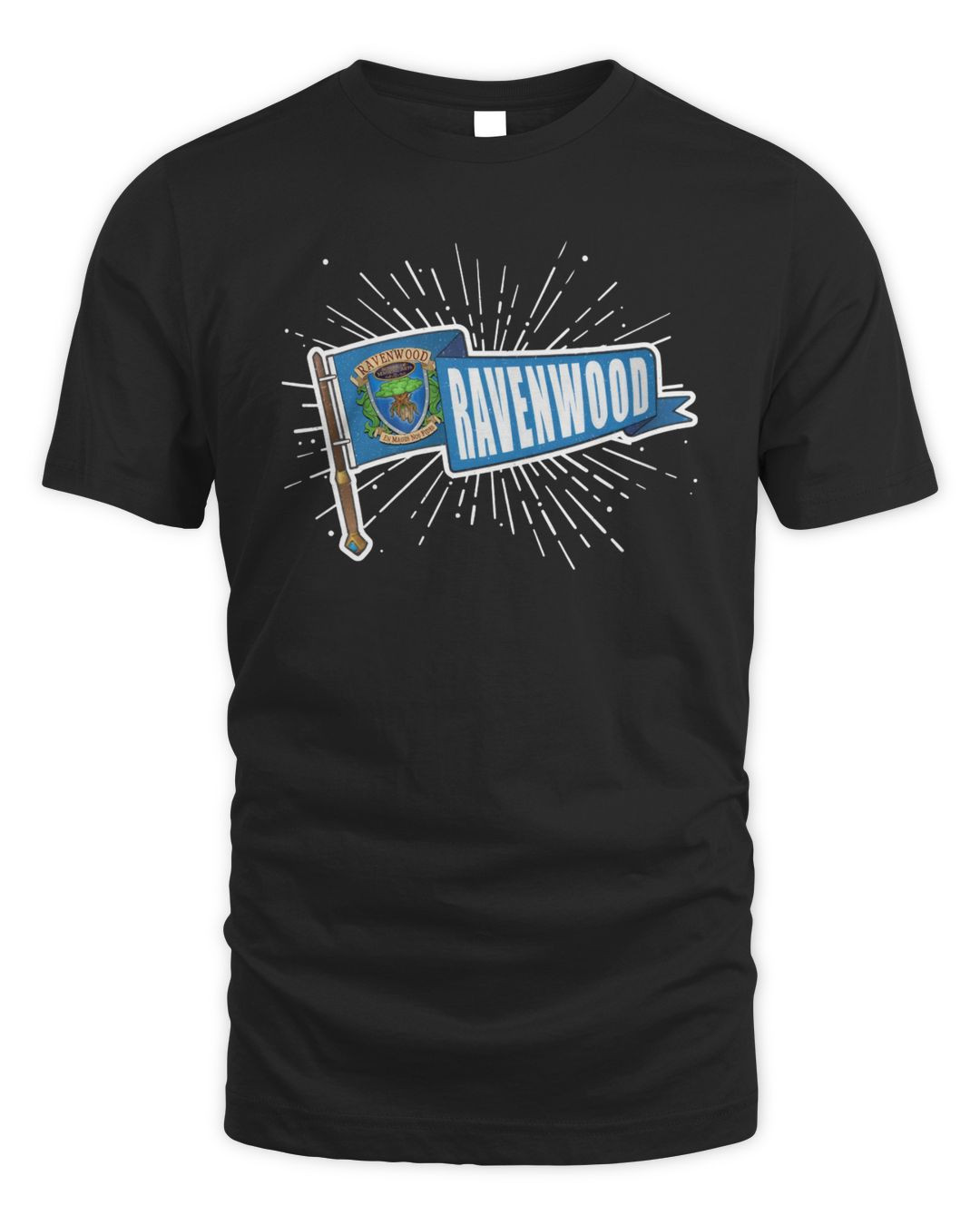 Kingsisle Store Wizard101 Ravenwood School Pennant Hoodie Sweatshirt