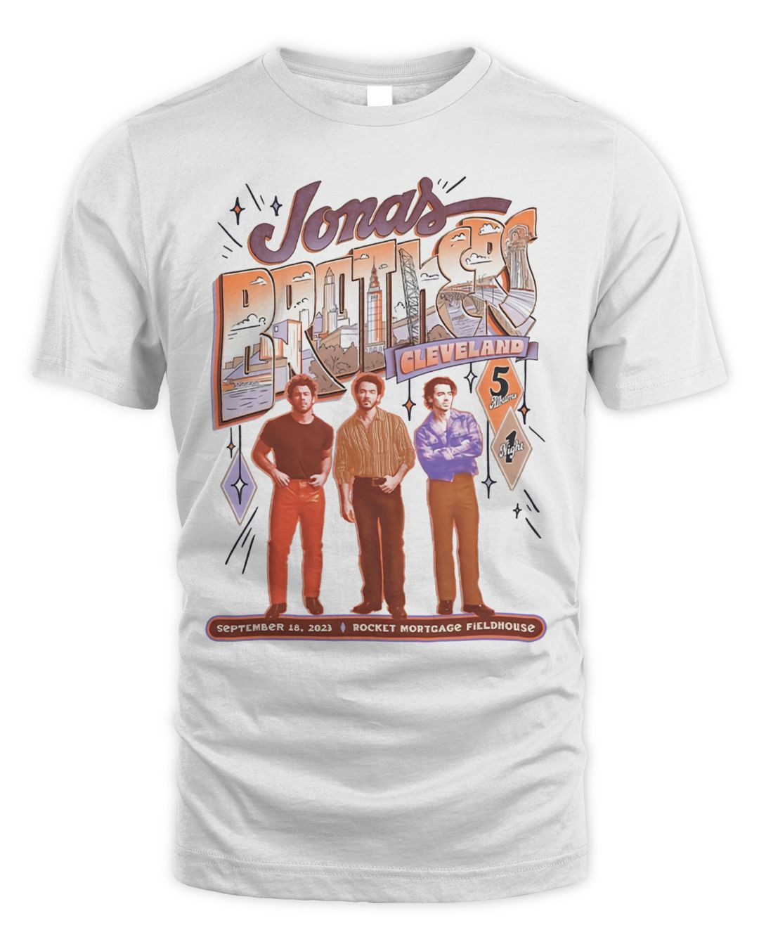 Jonas Brothers Merch Cleveland Shirt