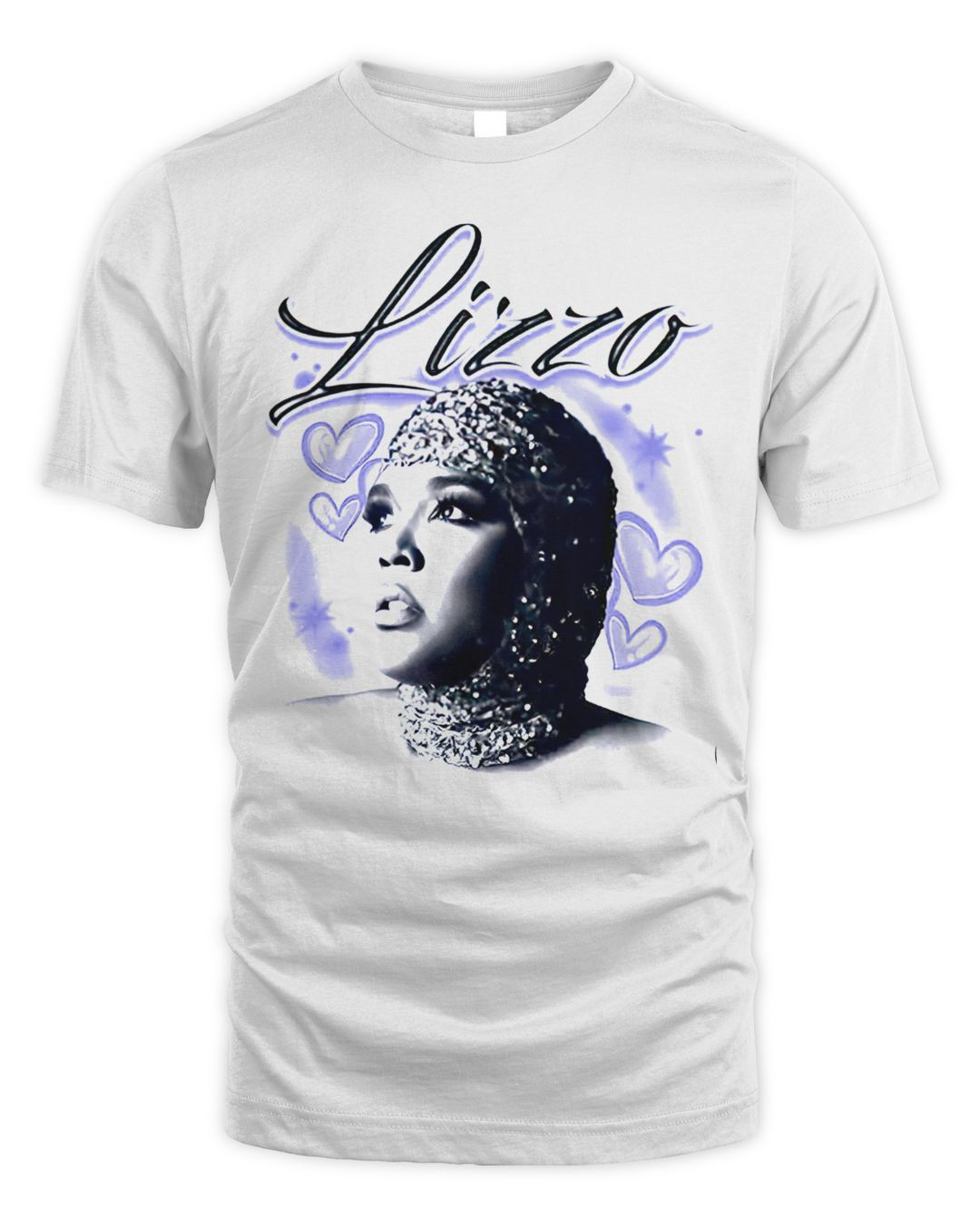 Lizzo Merch Special Hearts Airbrush Shirt
