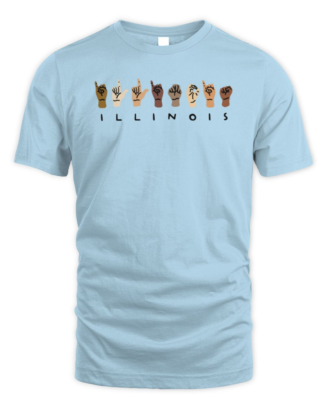 Illinois Sign Language Short Sleeve T-shirt