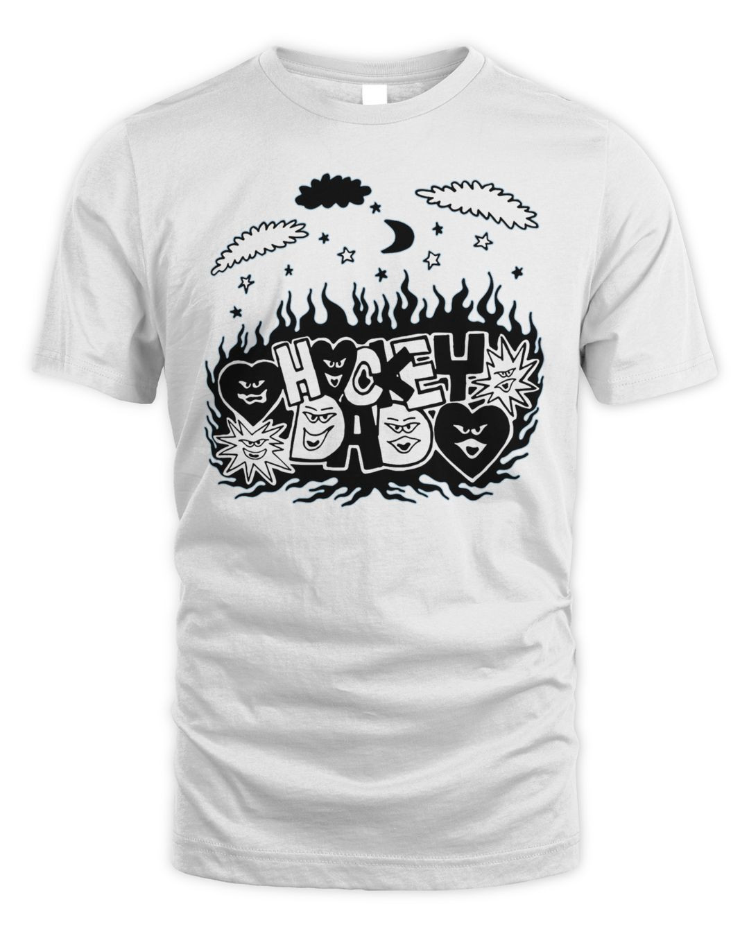 Hockey Dad Merch Hearts Shirt