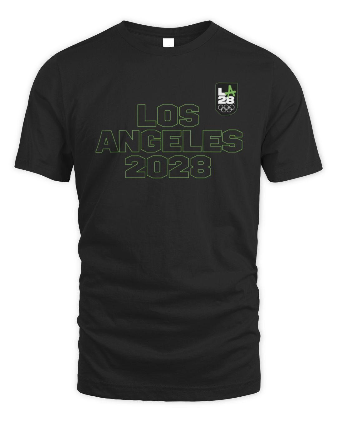 La 2028 Neon Outline Graphic T-shirt