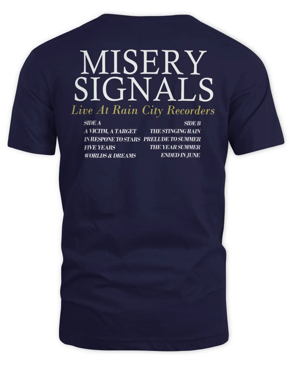 Misery Signals Merch Live At Rain City Shirt