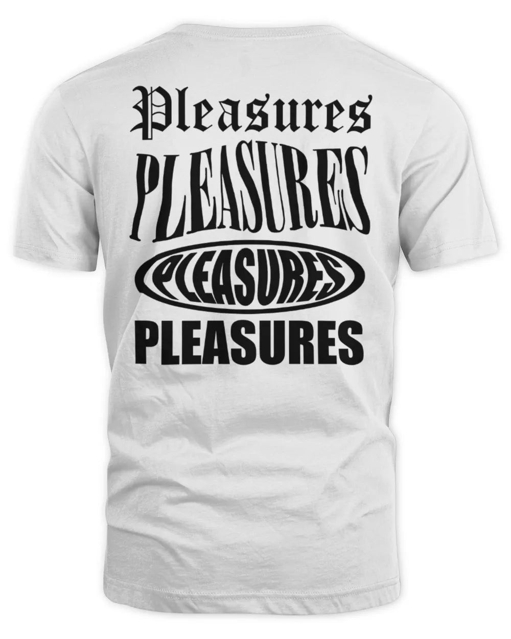 Michael Chell Merch Pleasures Stack T-shirt White